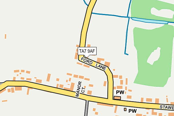 TA7 9AF map - OS OpenMap – Local (Ordnance Survey)