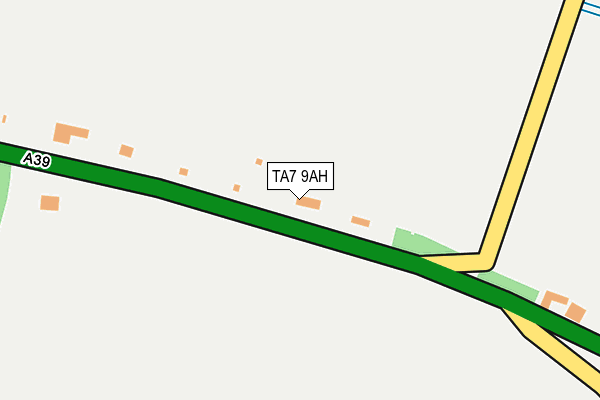 TA7 9AH map - OS OpenMap – Local (Ordnance Survey)