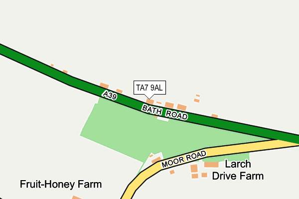 TA7 9AL map - OS OpenMap – Local (Ordnance Survey)