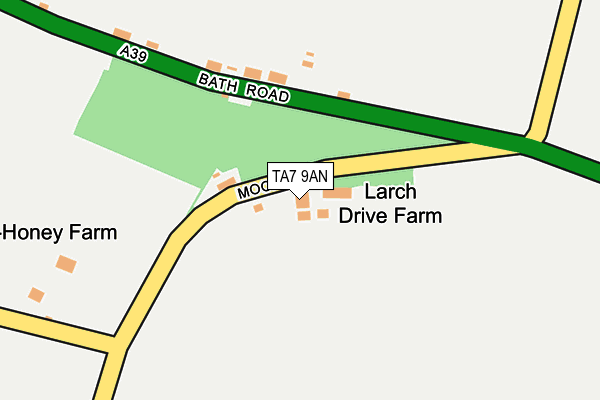 TA7 9AN map - OS OpenMap – Local (Ordnance Survey)