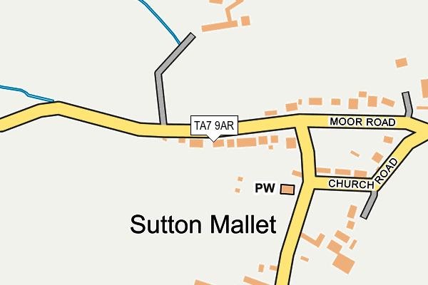 TA7 9AR map - OS OpenMap – Local (Ordnance Survey)