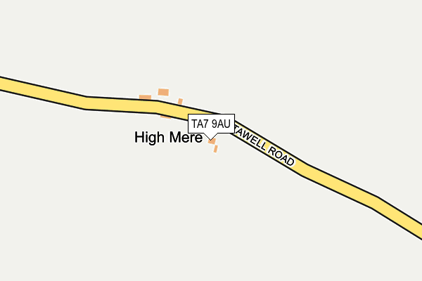 TA7 9AU map - OS OpenMap – Local (Ordnance Survey)