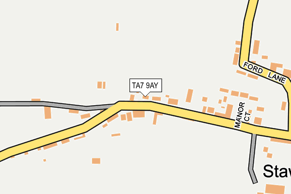TA7 9AY map - OS OpenMap – Local (Ordnance Survey)
