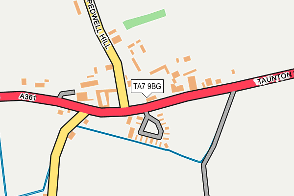 TA7 9BG map - OS OpenMap – Local (Ordnance Survey)