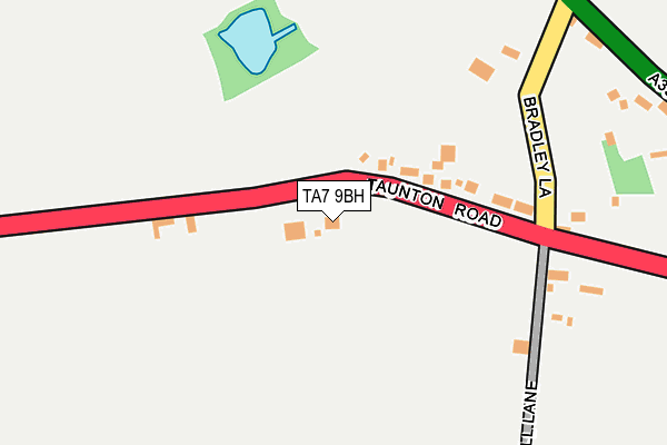 TA7 9BH map - OS OpenMap – Local (Ordnance Survey)