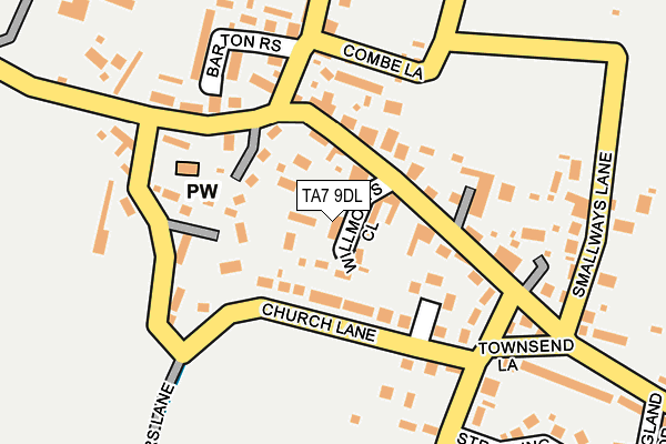 TA7 9DL map - OS OpenMap – Local (Ordnance Survey)