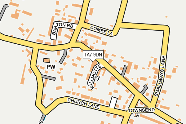 TA7 9DN map - OS OpenMap – Local (Ordnance Survey)