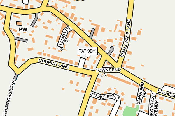 TA7 9DY map - OS OpenMap – Local (Ordnance Survey)