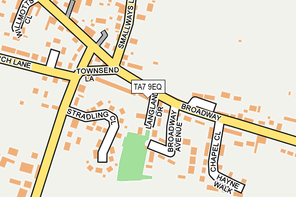 TA7 9EQ map - OS OpenMap – Local (Ordnance Survey)