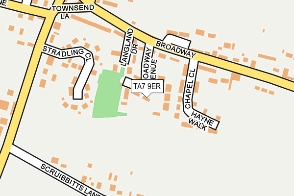 TA7 9ER map - OS OpenMap – Local (Ordnance Survey)