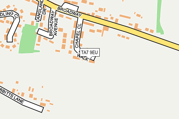 TA7 9EU map - OS OpenMap – Local (Ordnance Survey)