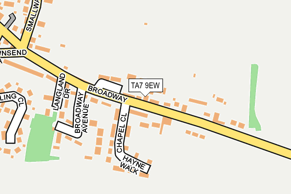 TA7 9EW map - OS OpenMap – Local (Ordnance Survey)