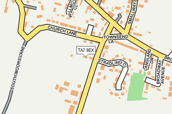 TA7 9EX map - OS OpenMap – Local (Ordnance Survey)