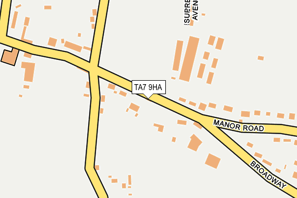 TA7 9HA map - OS OpenMap – Local (Ordnance Survey)