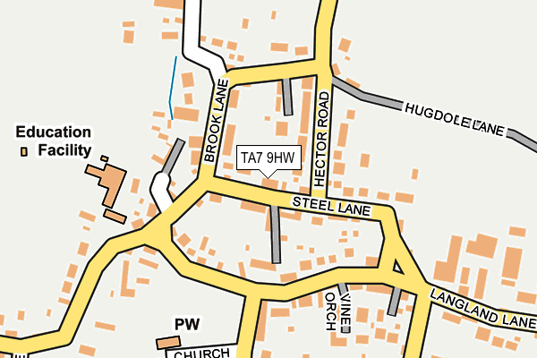 TA7 9HW map - OS OpenMap – Local (Ordnance Survey)