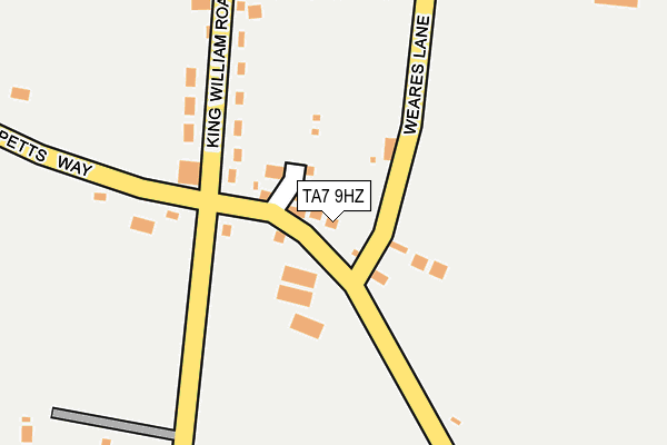 TA7 9HZ map - OS OpenMap – Local (Ordnance Survey)