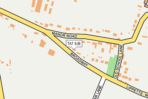 TA7 9JB map - OS OpenMap – Local (Ordnance Survey)