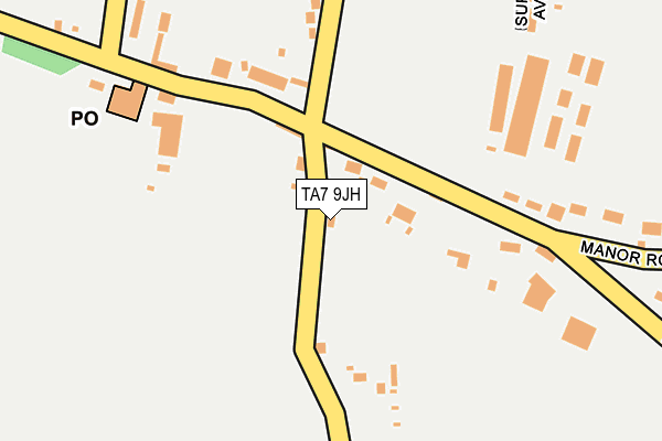 TA7 9JH map - OS OpenMap – Local (Ordnance Survey)