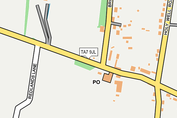 TA7 9JL map - OS OpenMap – Local (Ordnance Survey)