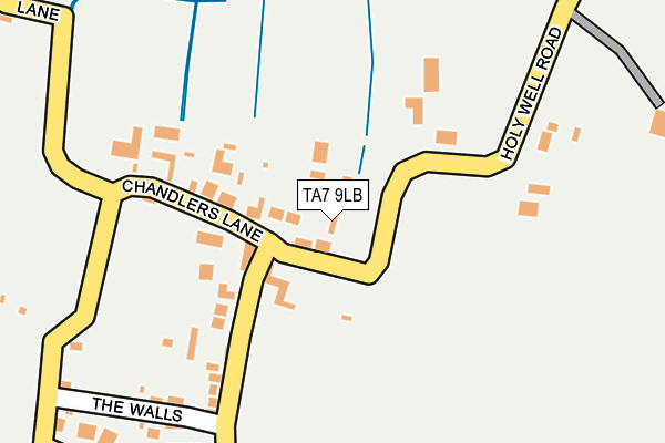 TA7 9LB map - OS OpenMap – Local (Ordnance Survey)