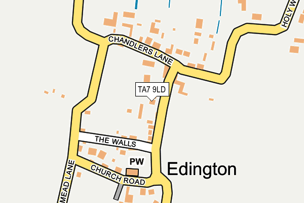 TA7 9LD map - OS OpenMap – Local (Ordnance Survey)