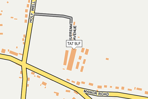 TA7 9LF map - OS OpenMap – Local (Ordnance Survey)