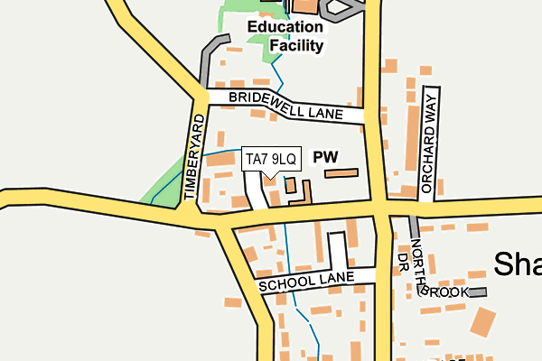 TA7 9LQ map - OS OpenMap – Local (Ordnance Survey)