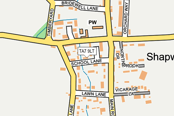 TA7 9LT map - OS OpenMap – Local (Ordnance Survey)