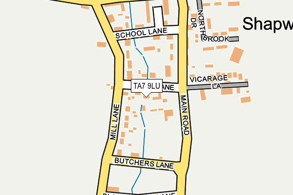 TA7 9LU map - OS OpenMap – Local (Ordnance Survey)