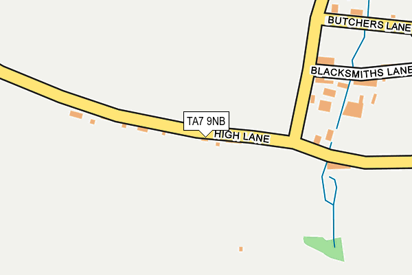 TA7 9NB map - OS OpenMap – Local (Ordnance Survey)