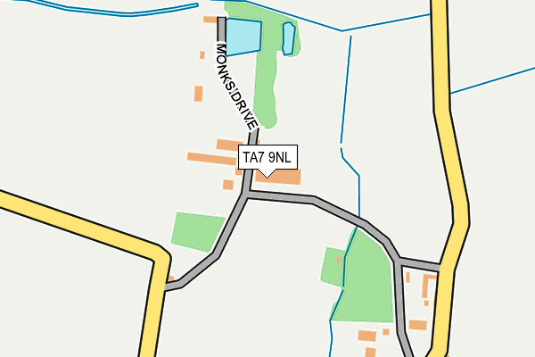 TA7 9NL map - OS OpenMap – Local (Ordnance Survey)