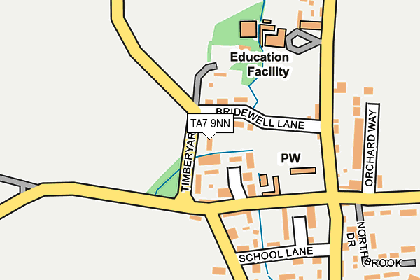 TA7 9NN map - OS OpenMap – Local (Ordnance Survey)