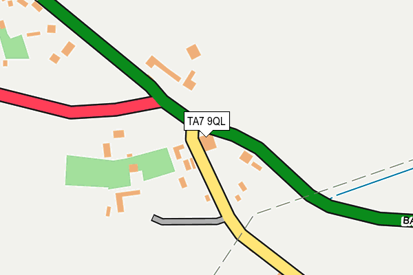 TA7 9QL map - OS OpenMap – Local (Ordnance Survey)