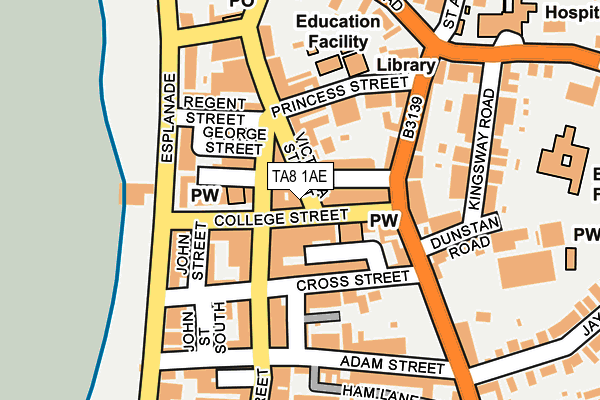 Map of A & F ESTATE AGENTS LIMITED at local scale