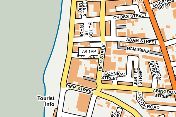 TA8 1BP map - OS OpenMap – Local (Ordnance Survey)