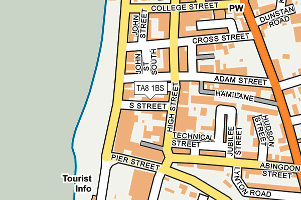 TA8 1BS map - OS OpenMap – Local (Ordnance Survey)