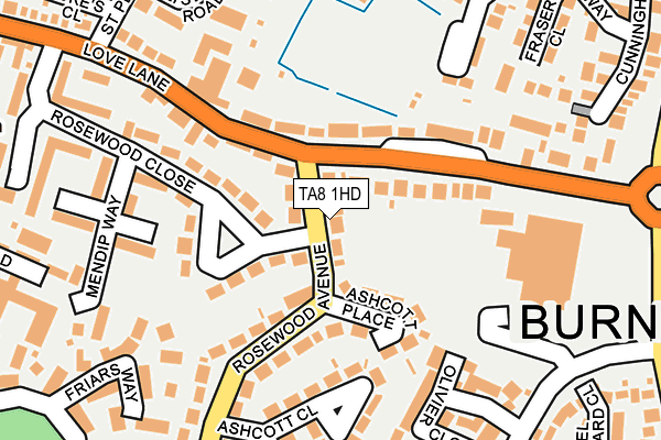 TA8 1HD map - OS OpenMap – Local (Ordnance Survey)