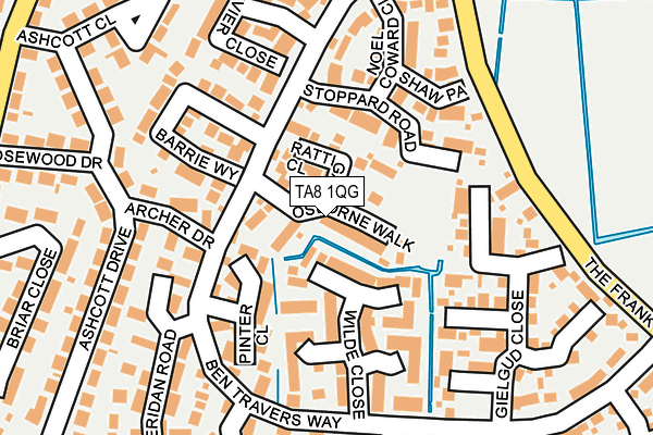 TA8 1QG map - OS OpenMap – Local (Ordnance Survey)