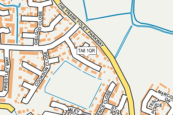 TA8 1QR map - OS OpenMap – Local (Ordnance Survey)