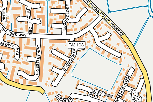 TA8 1QS map - OS OpenMap – Local (Ordnance Survey)