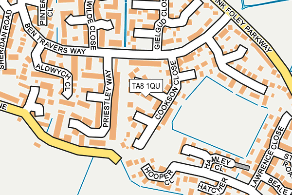 TA8 1QU map - OS OpenMap – Local (Ordnance Survey)