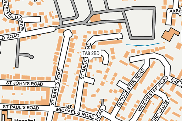 TA8 2BD map - OS OpenMap – Local (Ordnance Survey)