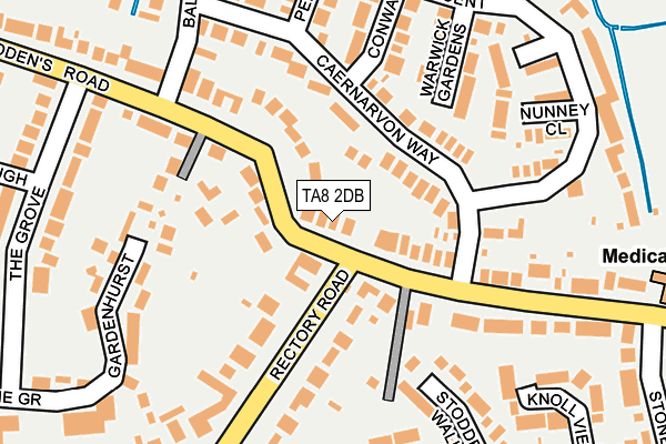 TA8 2DB map - OS OpenMap – Local (Ordnance Survey)