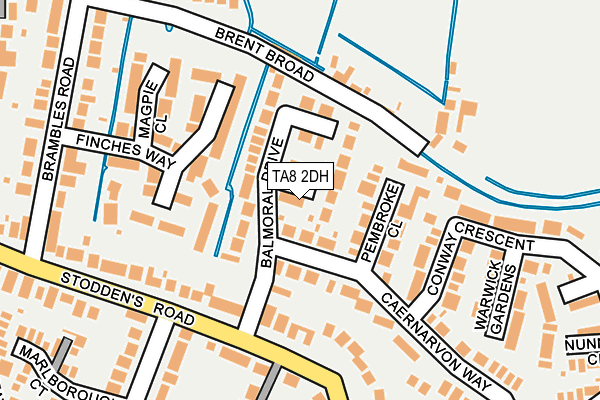 TA8 2DH map - OS OpenMap – Local (Ordnance Survey)