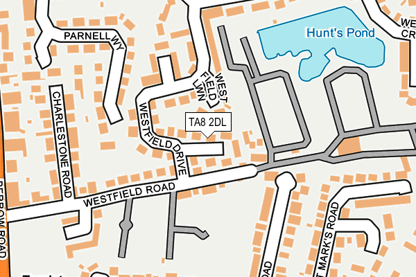 TA8 2DL map - OS OpenMap – Local (Ordnance Survey)