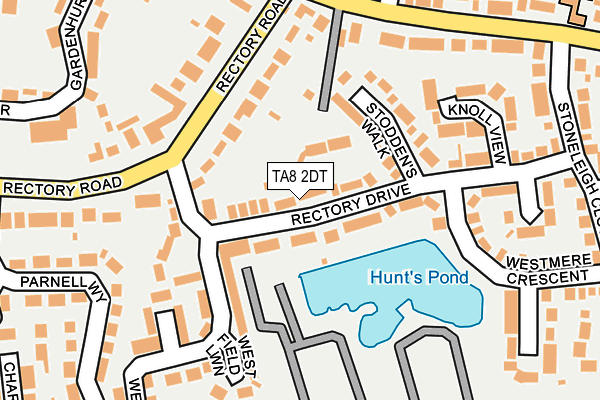 TA8 2DT map - OS OpenMap – Local (Ordnance Survey)