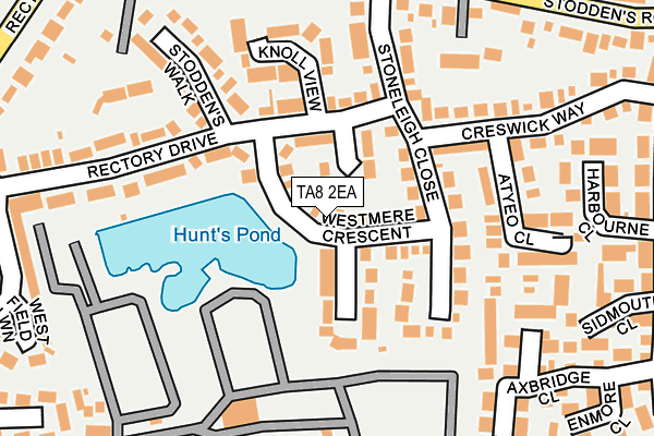 TA8 2EA map - OS OpenMap – Local (Ordnance Survey)