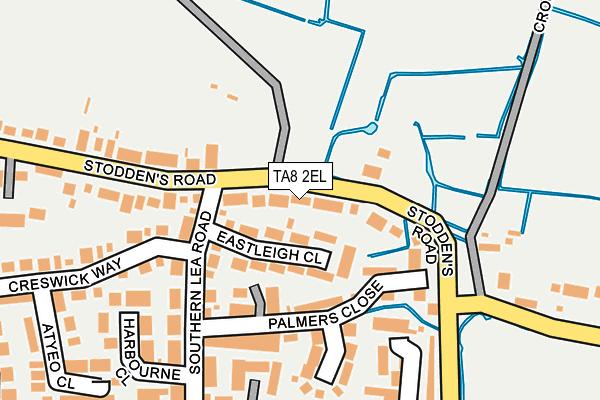 TA8 2EL map - OS OpenMap – Local (Ordnance Survey)