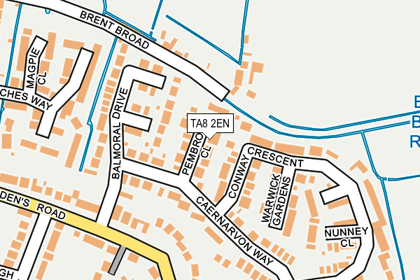TA8 2EN map - OS OpenMap – Local (Ordnance Survey)