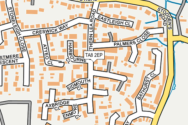 TA8 2EP map - OS OpenMap – Local (Ordnance Survey)